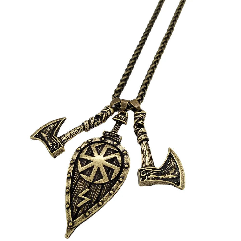 Collier "le bouclier et la hache"
