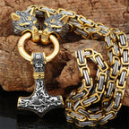 Collier "double têtes de loups"