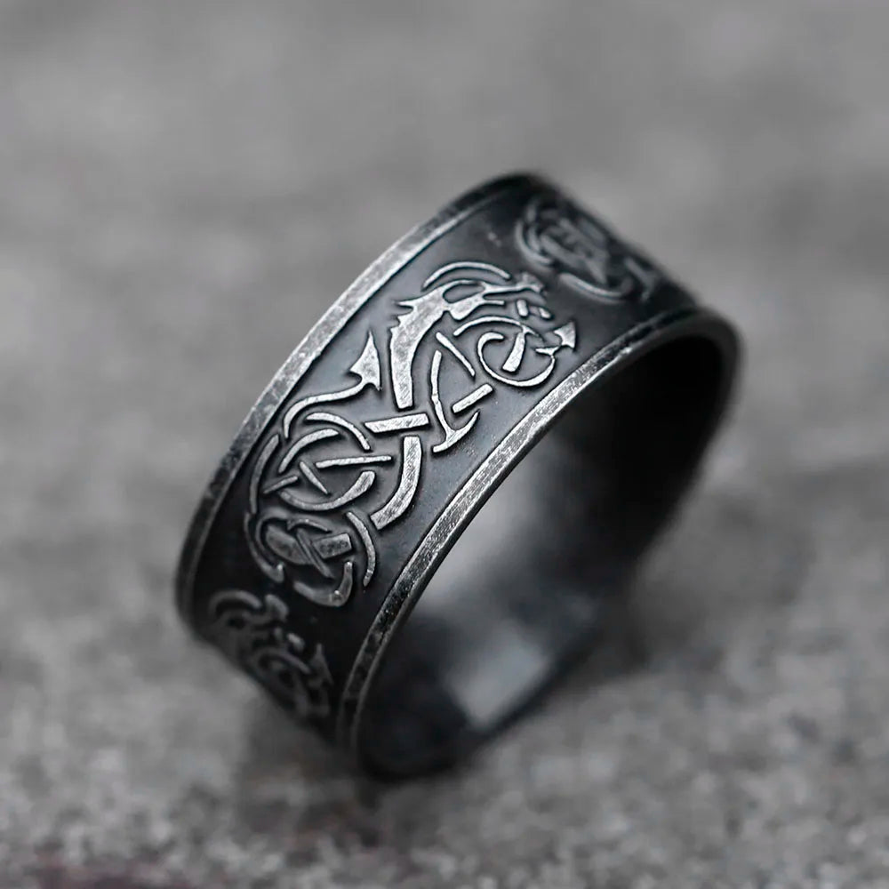 Bague "le dragon sculpté"