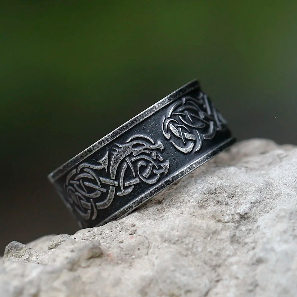 Bague "le dragon sculpté"