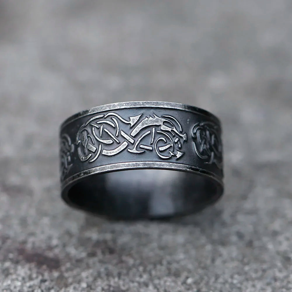Bague "le dragon sculpté"