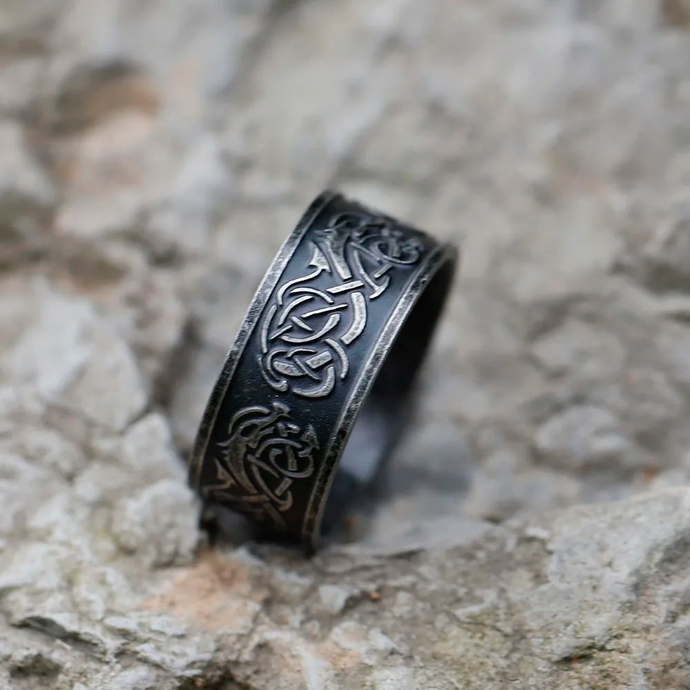 Bague "le dragon sculpté"
