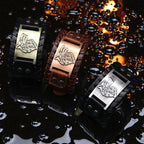 Bracelet loup nordique en cuir