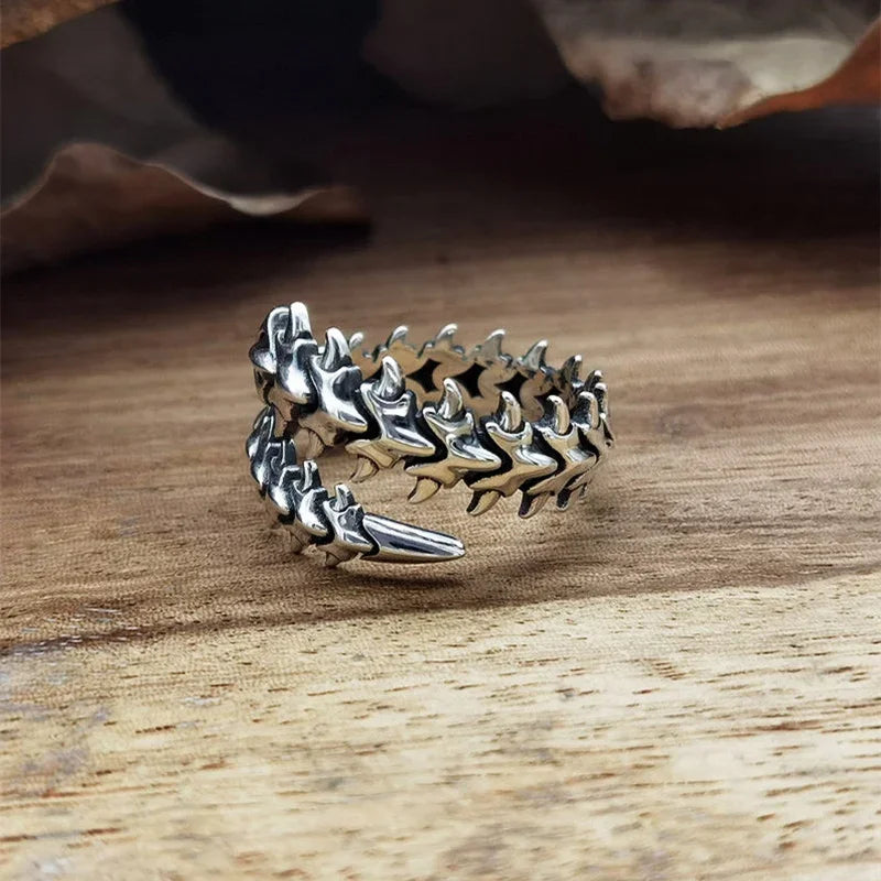 Bague "le squelette du dragon"