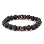 Bracelet en pierres volcaniques