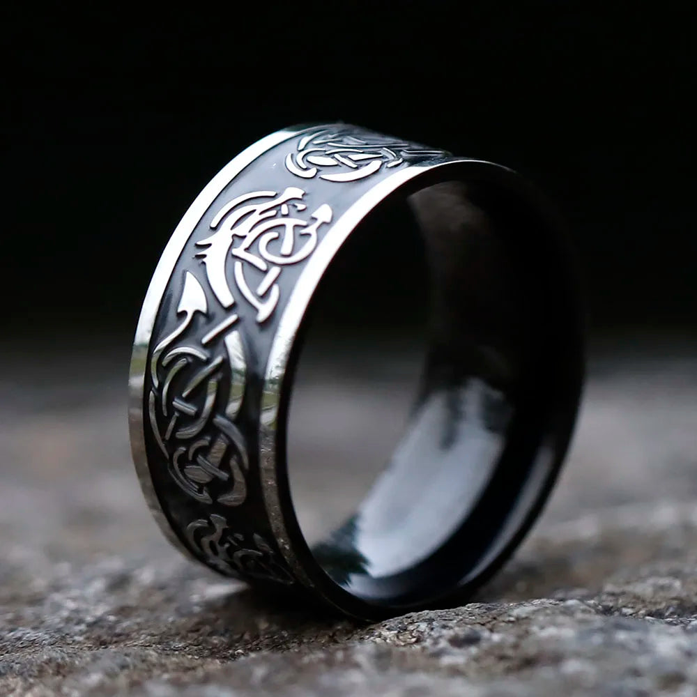 Bague "le dragon sculpté"
