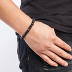 Bracelet en pierres volcaniques