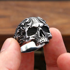 Bague "le crâne silencieux"