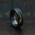 Bague "l'éclat de la météorite"