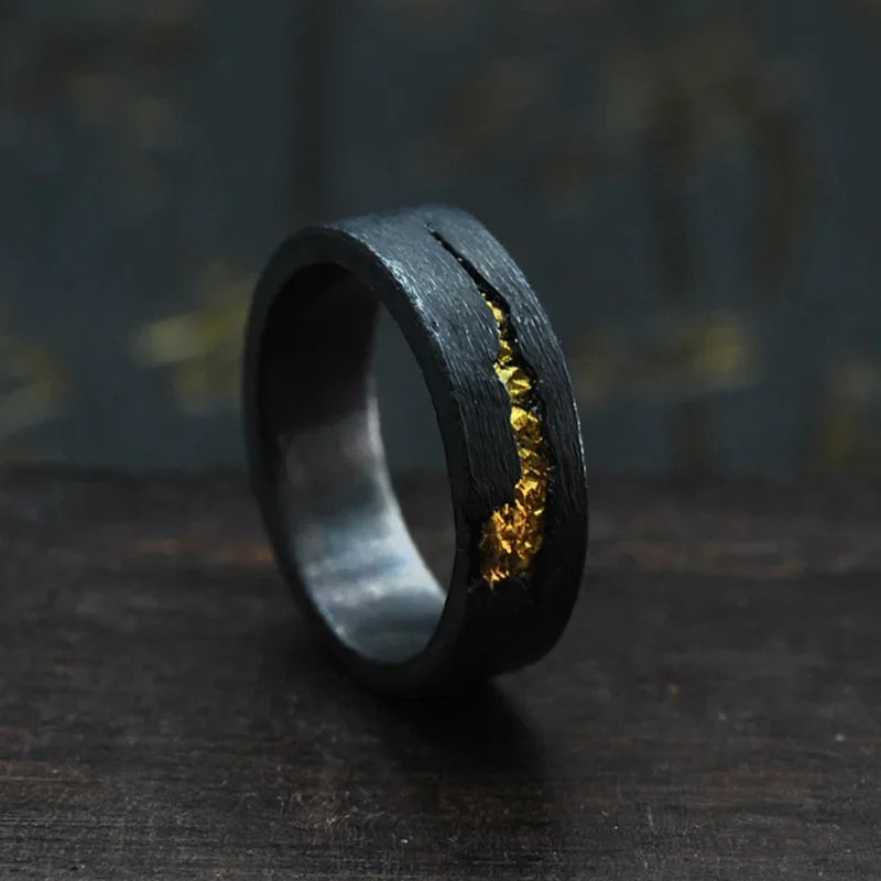 Bague "l'éclat de la météorite"