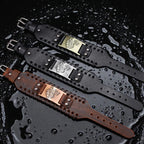 Bracelet loup nordique en cuir