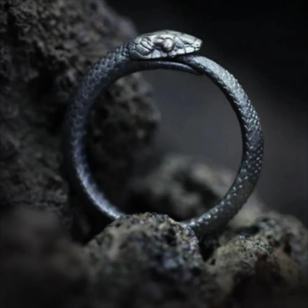 Bague "le serpent articulé"