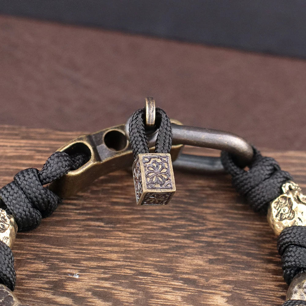 Bracelet crâne de pirate vintage