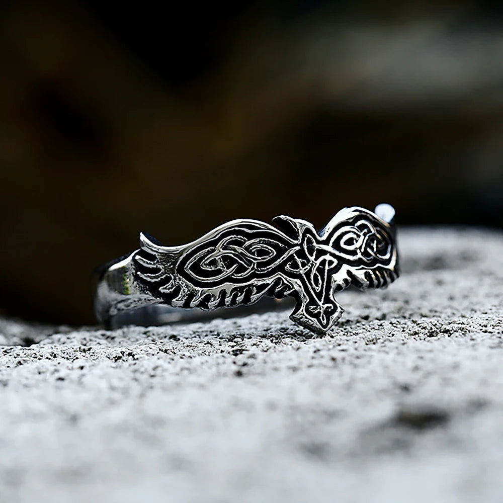 Bague "l'aigle libre"