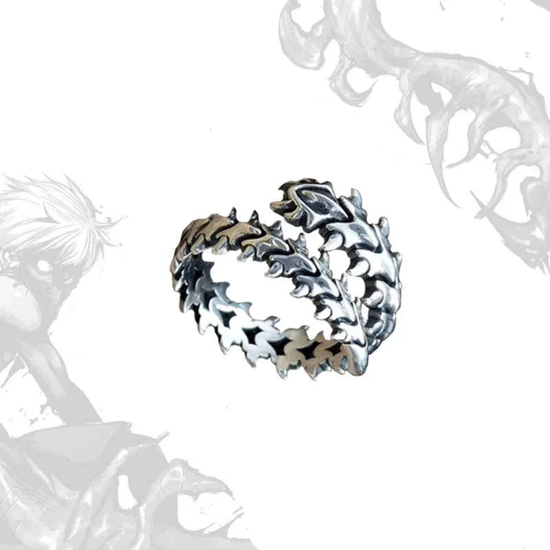 Bague "le squelette du dragon"