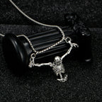 Collier squelette pirate