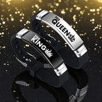 Bracelet couple (par paire) "son roi" et "sa renne"