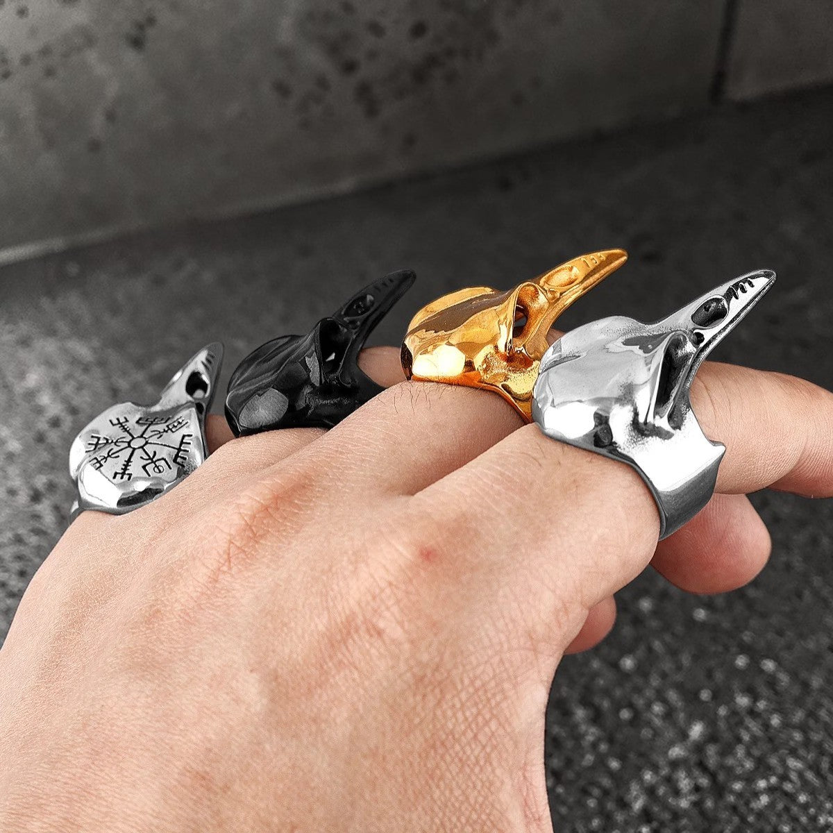 Bague " le mystère du corbeau"