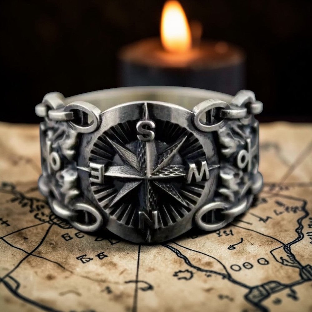 Bague "la boussole du pirate"