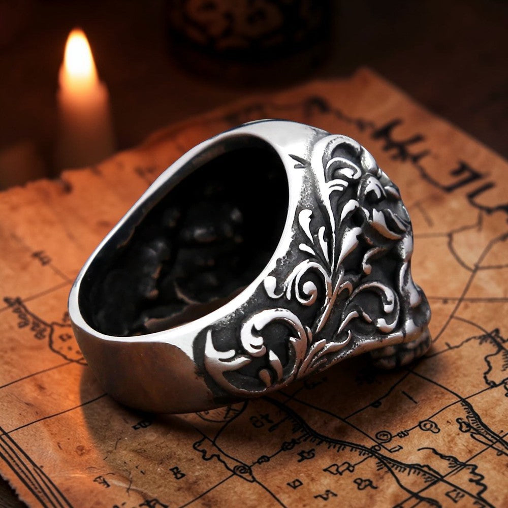 Bague "le crâne silencieux"