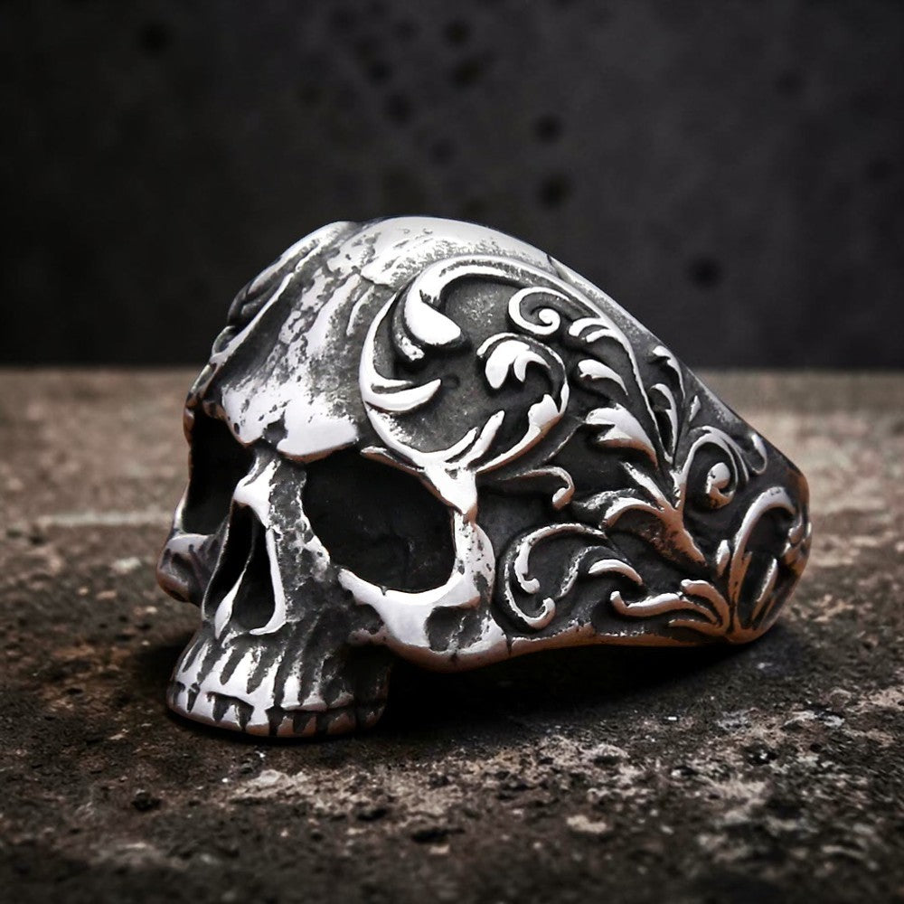 Bague "le crâne silencieux"