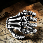 Bague "la main du squelette"