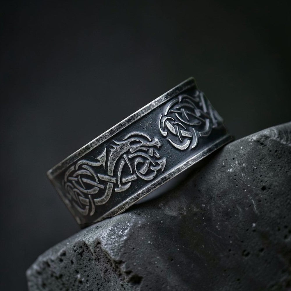 Bague "le dragon sculpté"