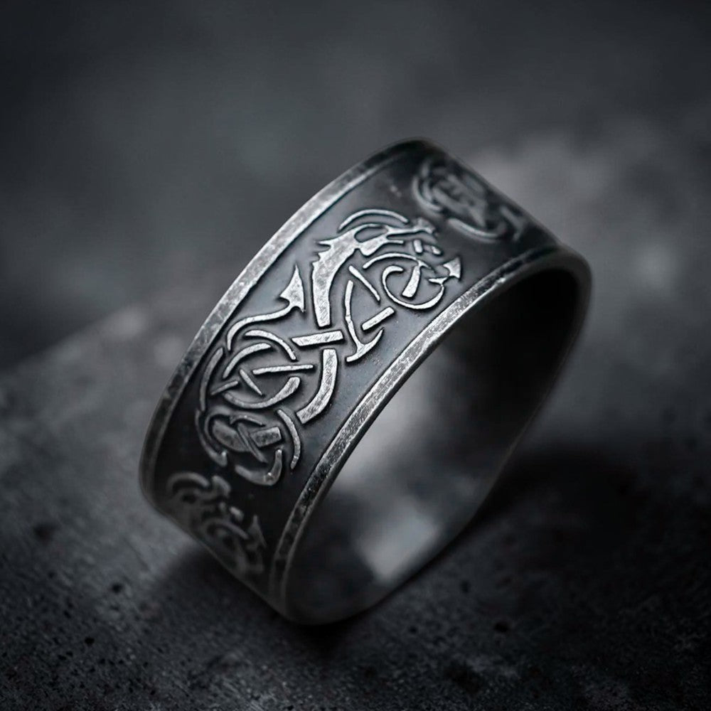 Bague "le dragon sculpté"