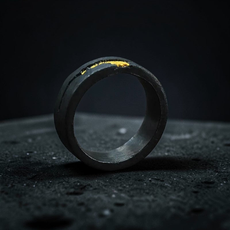 Bague "l'éclat de la météorite"