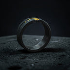 Bague "l'éclat de la météorite"
