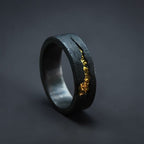 Bague "l'éclat de la météorite"