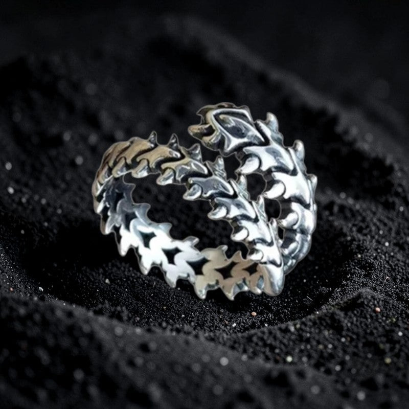 Bague "le squelette du dragon"