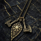 Collier "le bouclier et la hache"