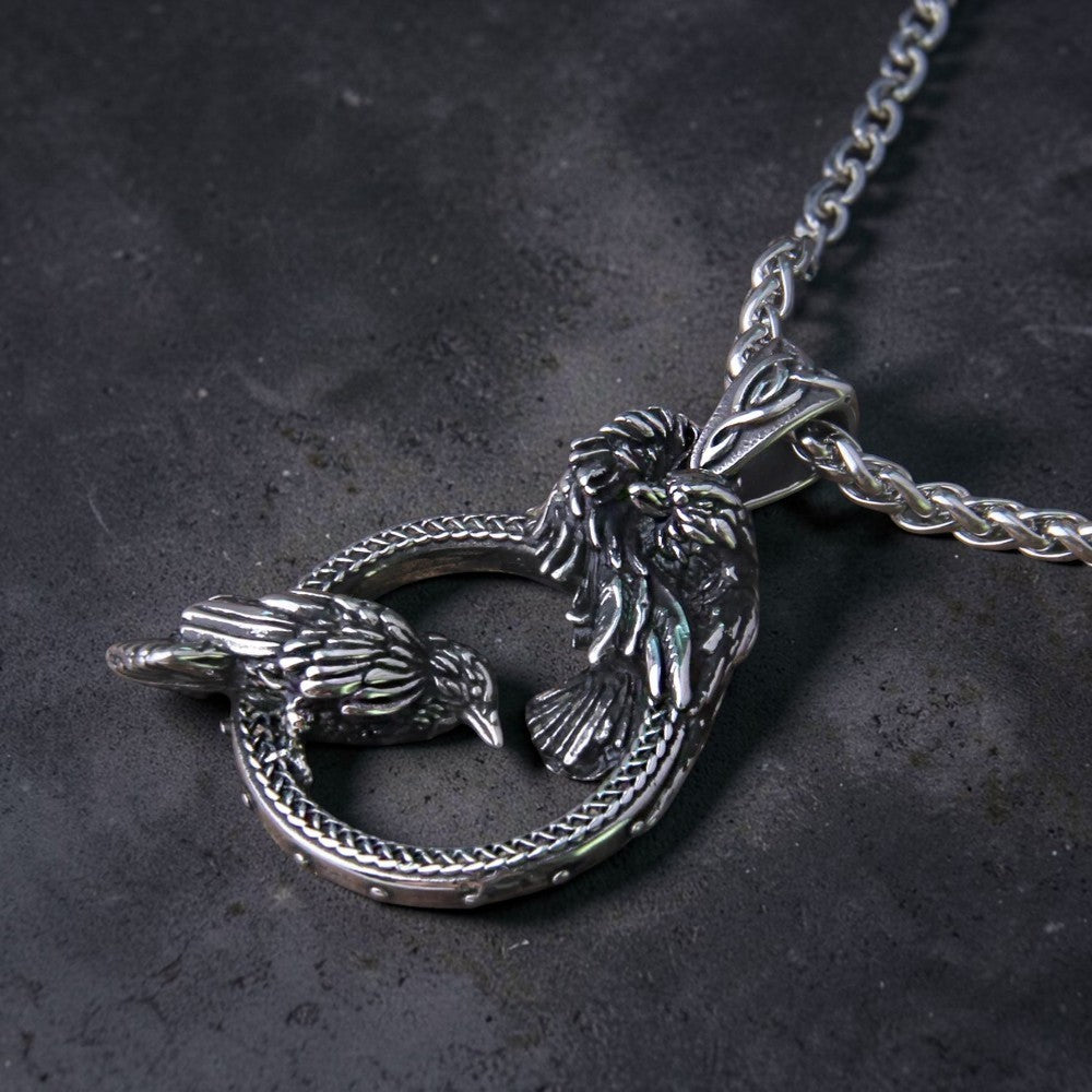 Collier "les corbeaux d'Odin"