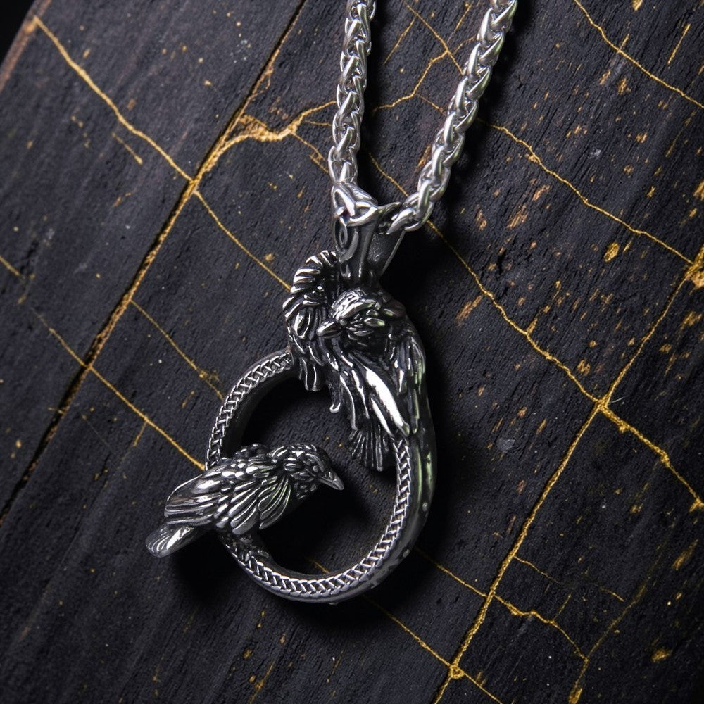 Collier "les corbeaux d'Odin"