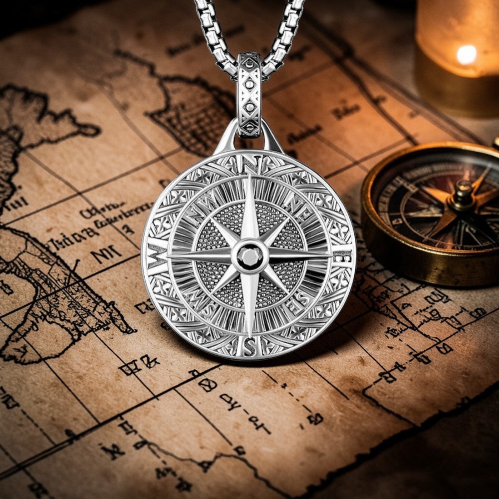 Collier "la boussole du pirate"