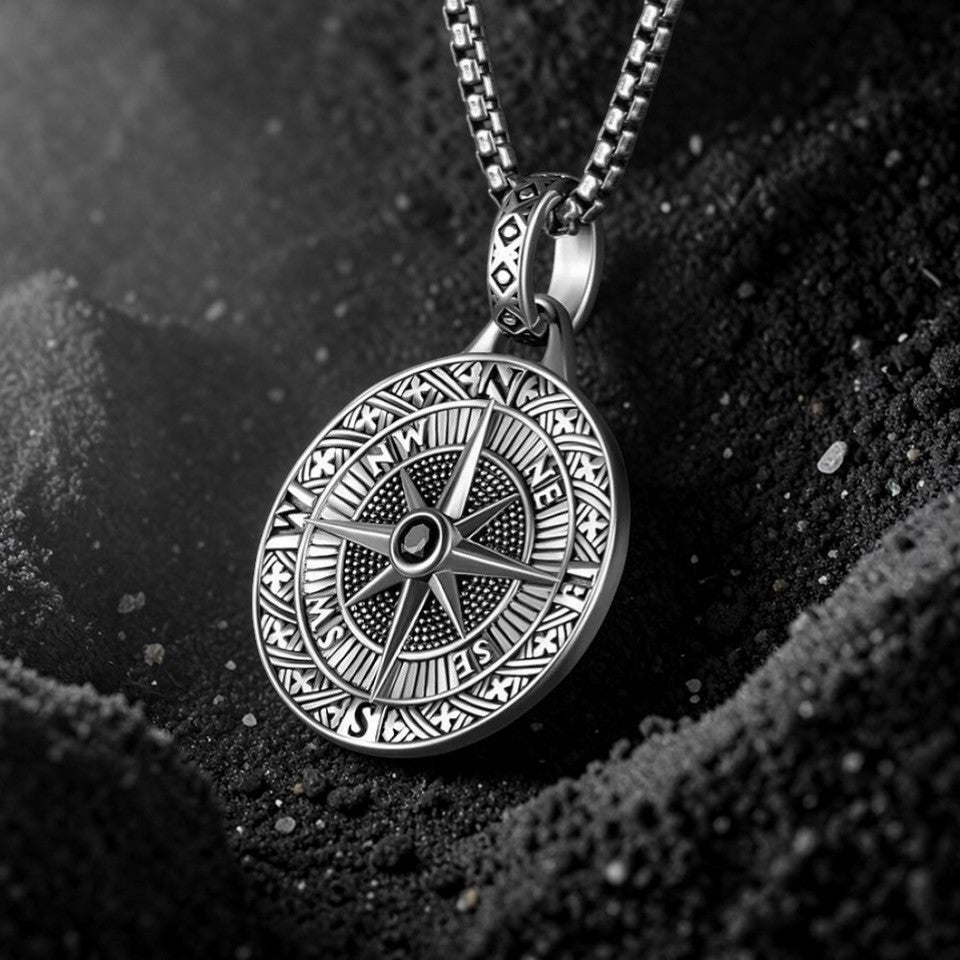 Collier "la boussole du pirate"