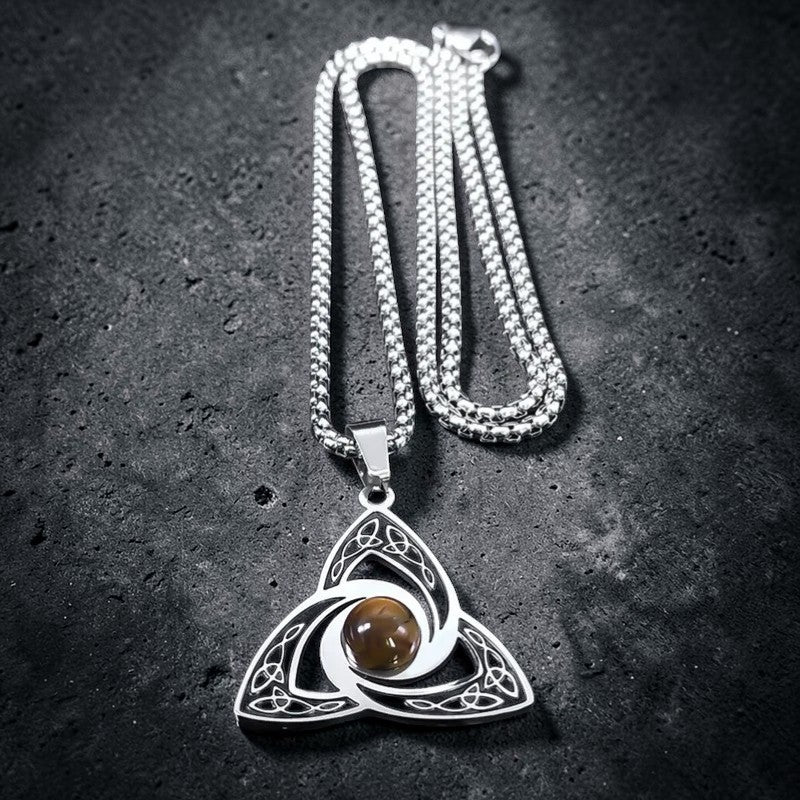 Collier "l'œil du tigre"