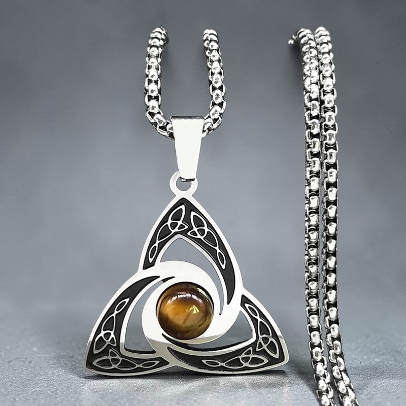 Collier "l'œil du tigre"