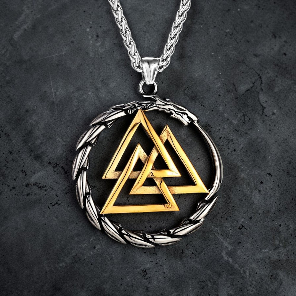 Collier "la trinité et le dragon"