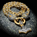 Collier "double têtes de loups"