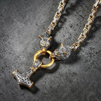 Collier "double têtes de loups"
