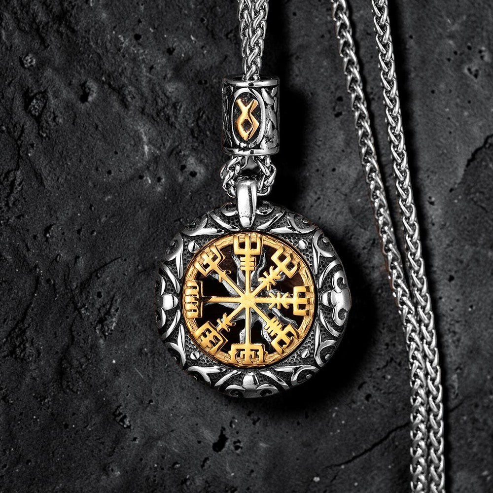 Collier boussole nordique